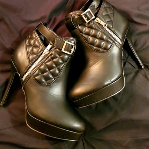 Black Platform Booties